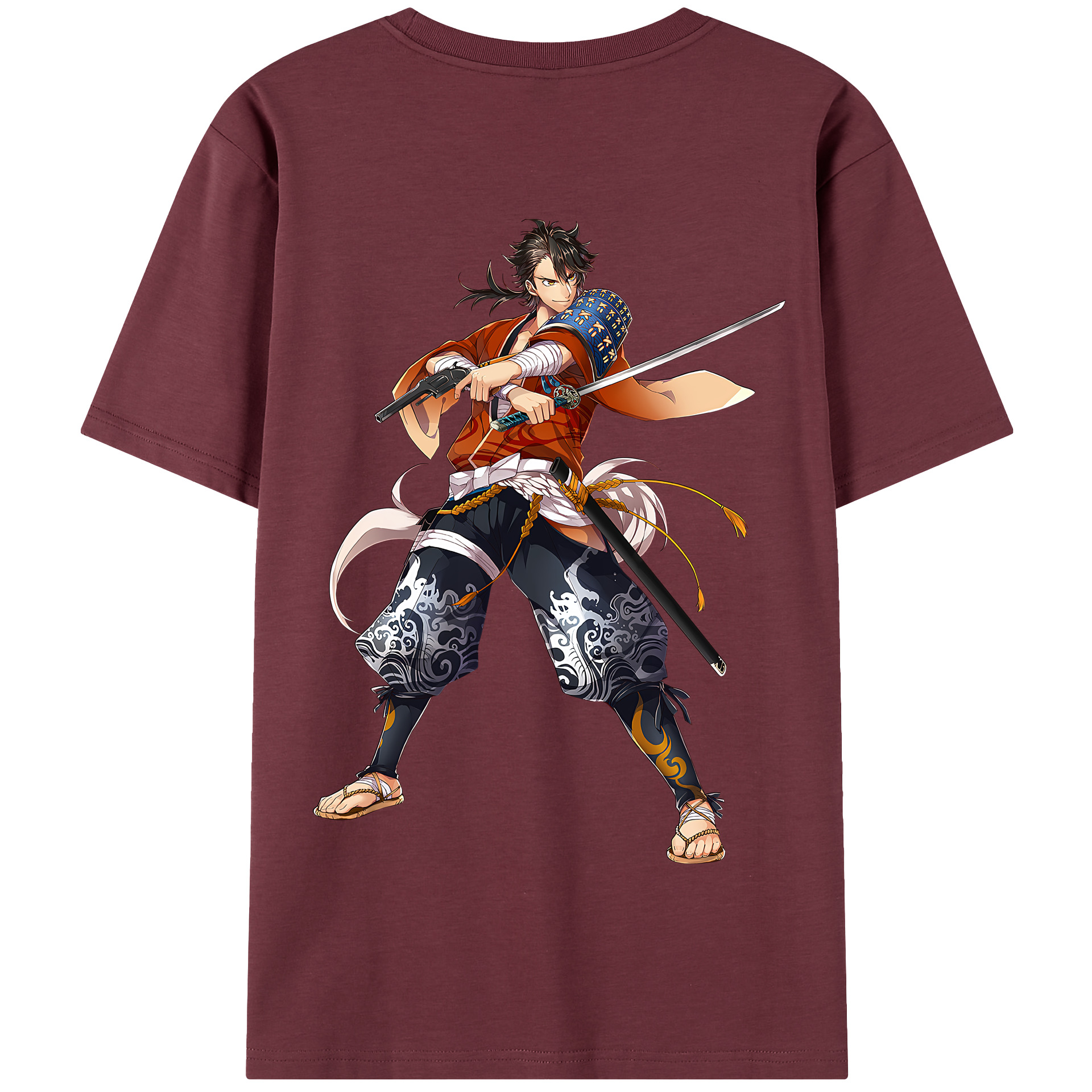 （画像用） 刀剣乱舞 Touken Ranbu 綿100％半袖Tシャツ（背面プリント）